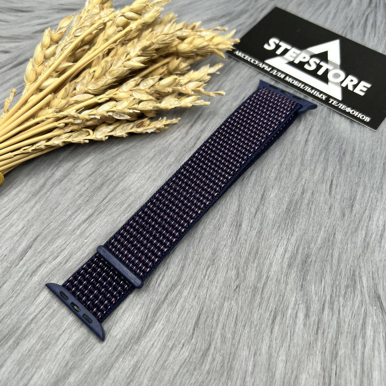 

Ремешок нейлоновый для Apple Watch 42 44 45 mm мм Series 2 3 4 5 6 7 SE Nylon универсальный тканевый Smart 3