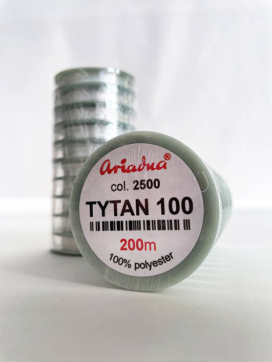 

Нить для бисера Тytan 100 №2500. белый (белоснежный) 200 м