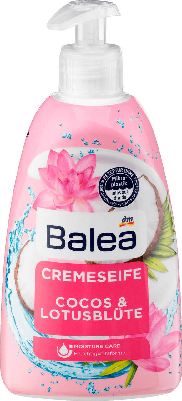 

Balea Cocos & Lotusblute — жидкое крем-мыло для рук (кокос и лотос), 500 мл.