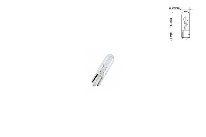 

Автомобильная лампа Т5 12V 3W W2x4,6d