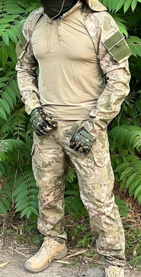 

Комплект рубашка+брюки тактические хаки мультикам XL (52) Убакс до 4 роста