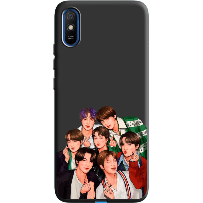 

Силиконовый чехол BoxFace Xiaomi Redmi 9A BTS, Черный