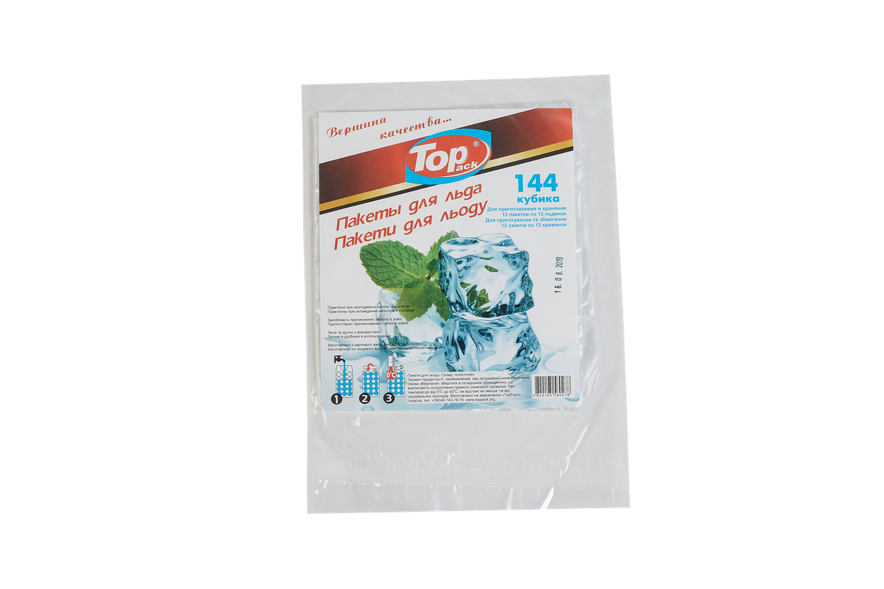 

Пакет для льда TOP PACK (144 куб)