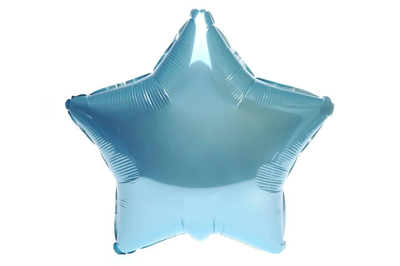 

Фольгированная звезда 18"(45см) голубая, Китай