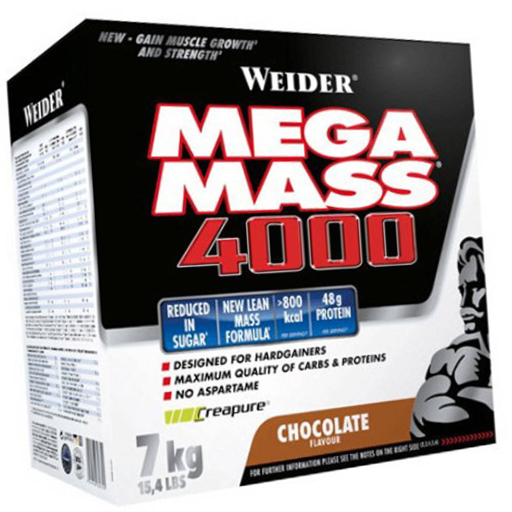 

Высокоуглеводный гейнер для набора веса Weider Mega Mass 4000 7000 г