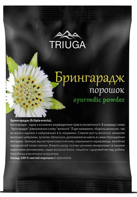 

Натуральный аюрведический порошок БРИНГАРАДЖ, 50г, Triuga