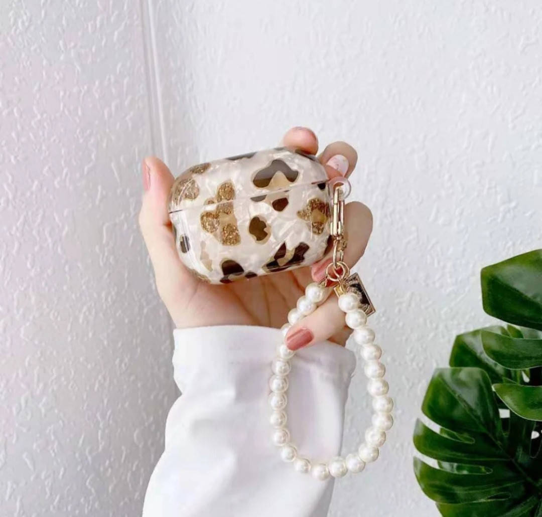 

Чехол футляр для наушников AirPods Pro Leopard Luxury, Разные цвета