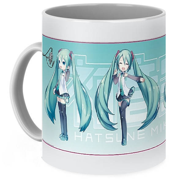 

Кружка Вокалоиды Vocaloid Хацунэ Мику Hatsune Miku ЧИБИ VC 02.04, Разные цвета