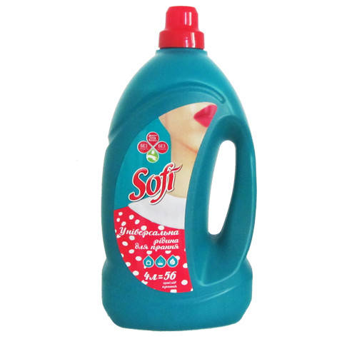 

Рідина для прання "SOFI" 4л, ПЕ кан., 3шт.\сп.