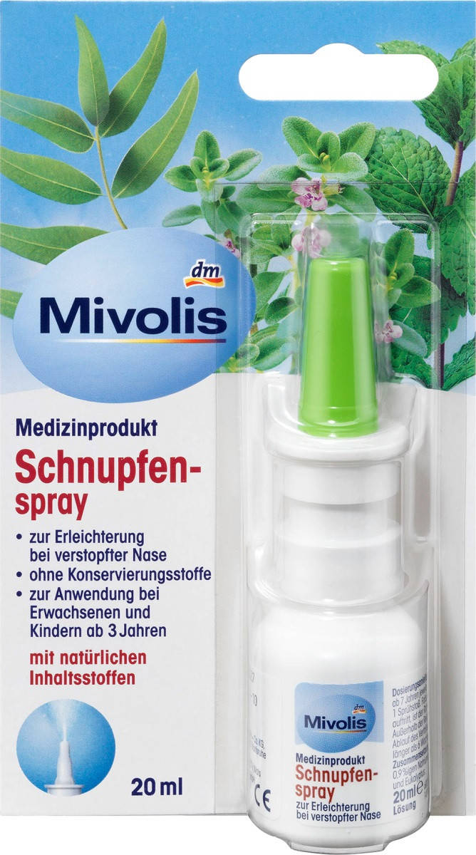 

Mivolis Schnupfenspray Спрей назальный при насморке и заложенности носа 20 мл