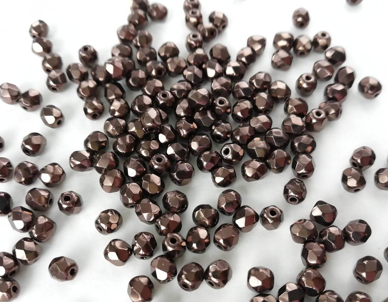 

Fire polished 3 mm Jet Bronze