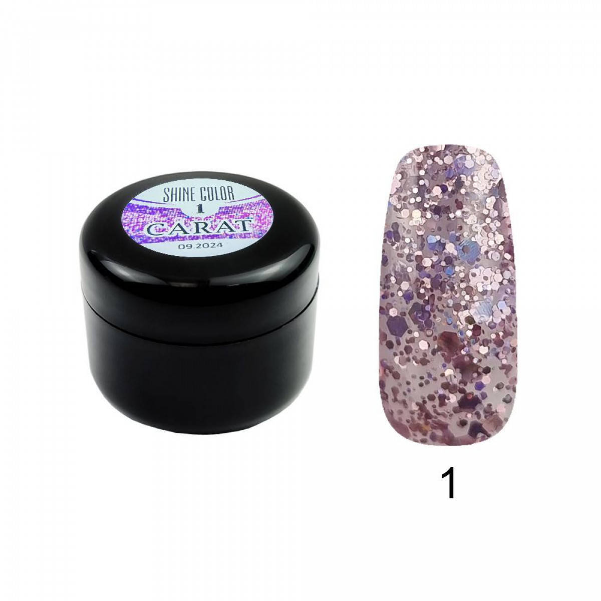 

Гель для дизайна Shine Color CARAT №01, 5 мл
