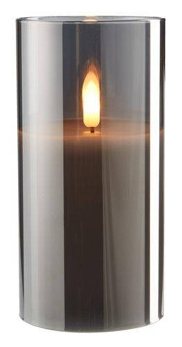 

Свеча KLAUS д. 8см В. 15см серый LED