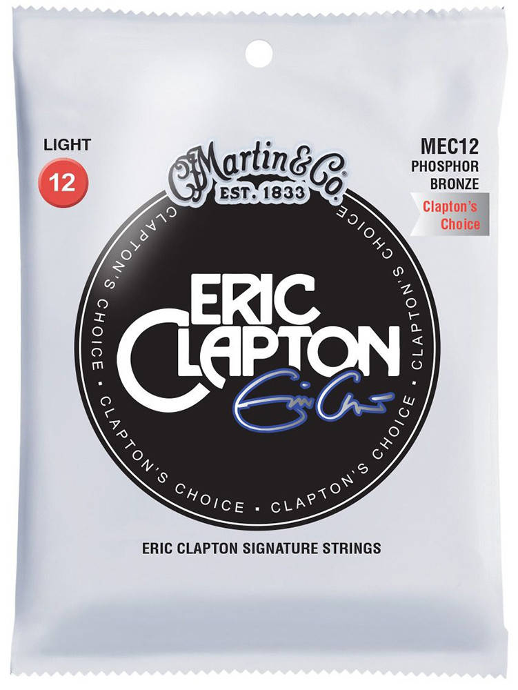 

Струны для акустической гитары Martin MEC12 Clapton's Choice Phosphor Bronze Light 12/54