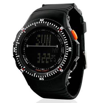 

Skmei 0989 черные спортивные мужские часы
