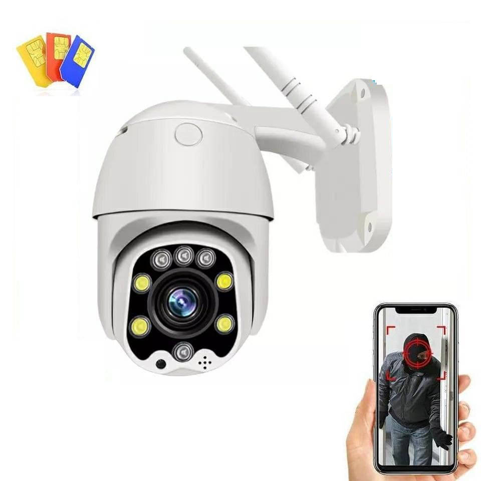 

Наружная поворотная охранная камера 4G 5 Мп наблюдения c 5x оптическим зумом MAMICAM B8D-4G-5MP-5X. CamHi Pro