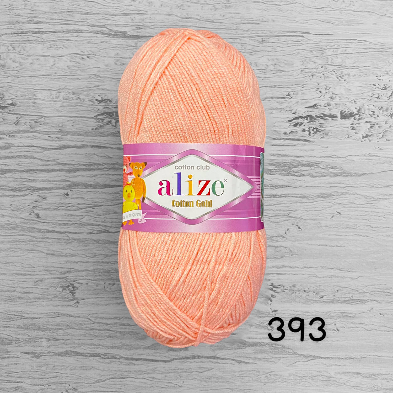 

Полухлопковая пряжа Alize Cotton Gold / Коттон Голд. 393 персик