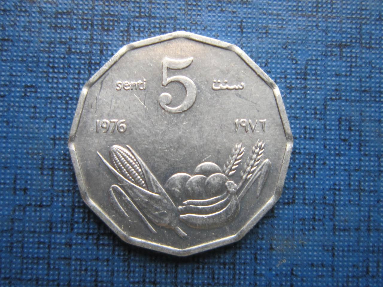 

Монета 5 сенти Сомали 1976