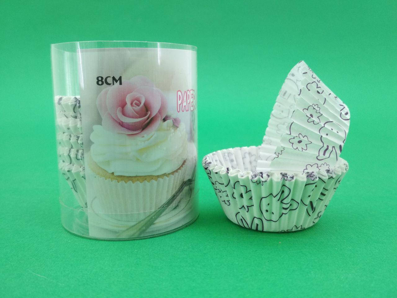 

Бумажные формочки для выпечки кексов (8см) 100шт (1 уп.)