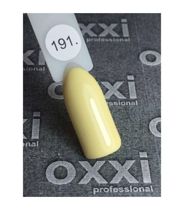 

Гель-лак Oxxi № 191 бледный желтый, эмаль 10 ml