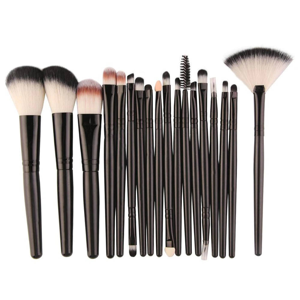 

Набор кистей для макияжа (чёрный), 18 шт.