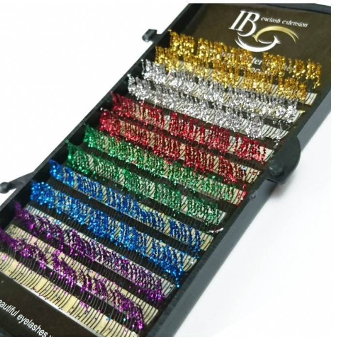 

Ресницы I-Beauty premium gliter lashes (с блёстками) сс0.10-12мм