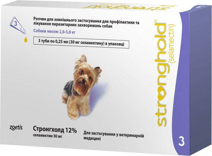 

Краплі Zoetis Стронгхолд 12% для собак 2.5-5 кг 0.25 мл
