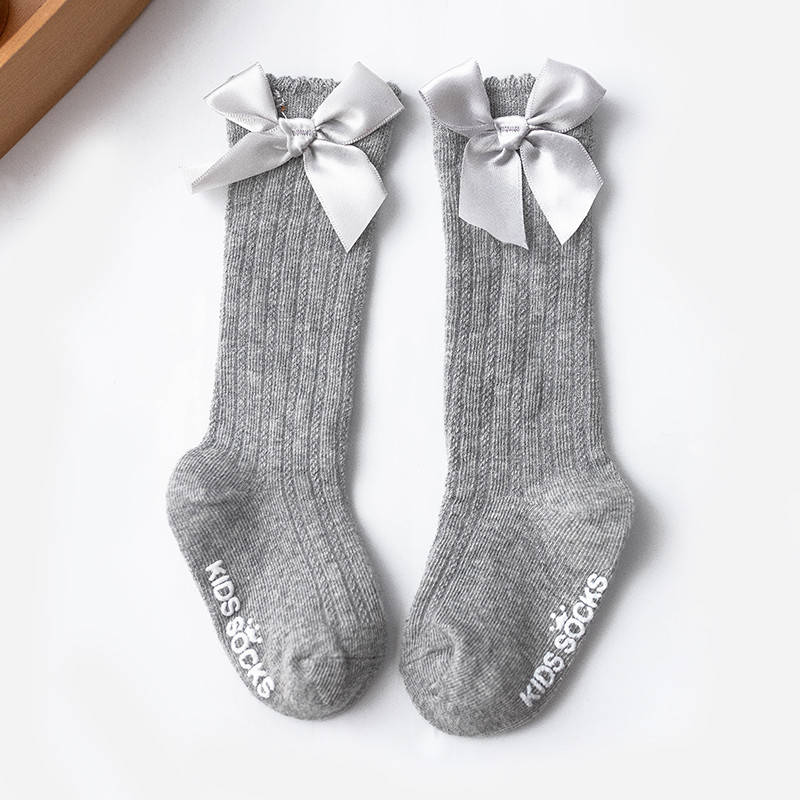 

Подколенники/гольфы для девочек с бантом KIDS SOCKS СЕРЫЕ, Серый