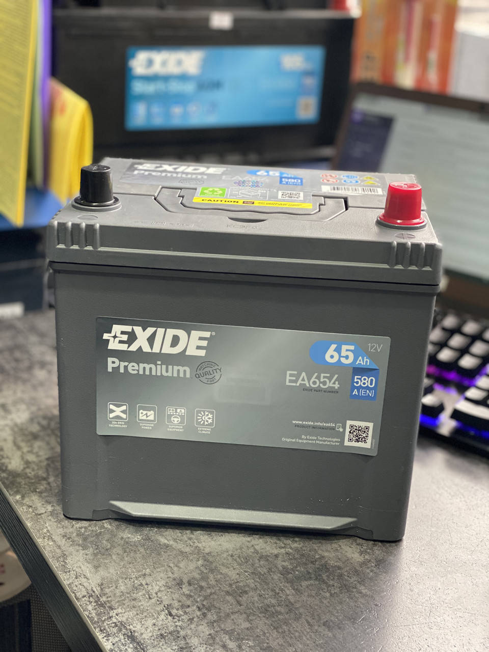 

Автомобильный аккумулятор EXIDE PREMIUM EA654 65Ah JR+ Asia