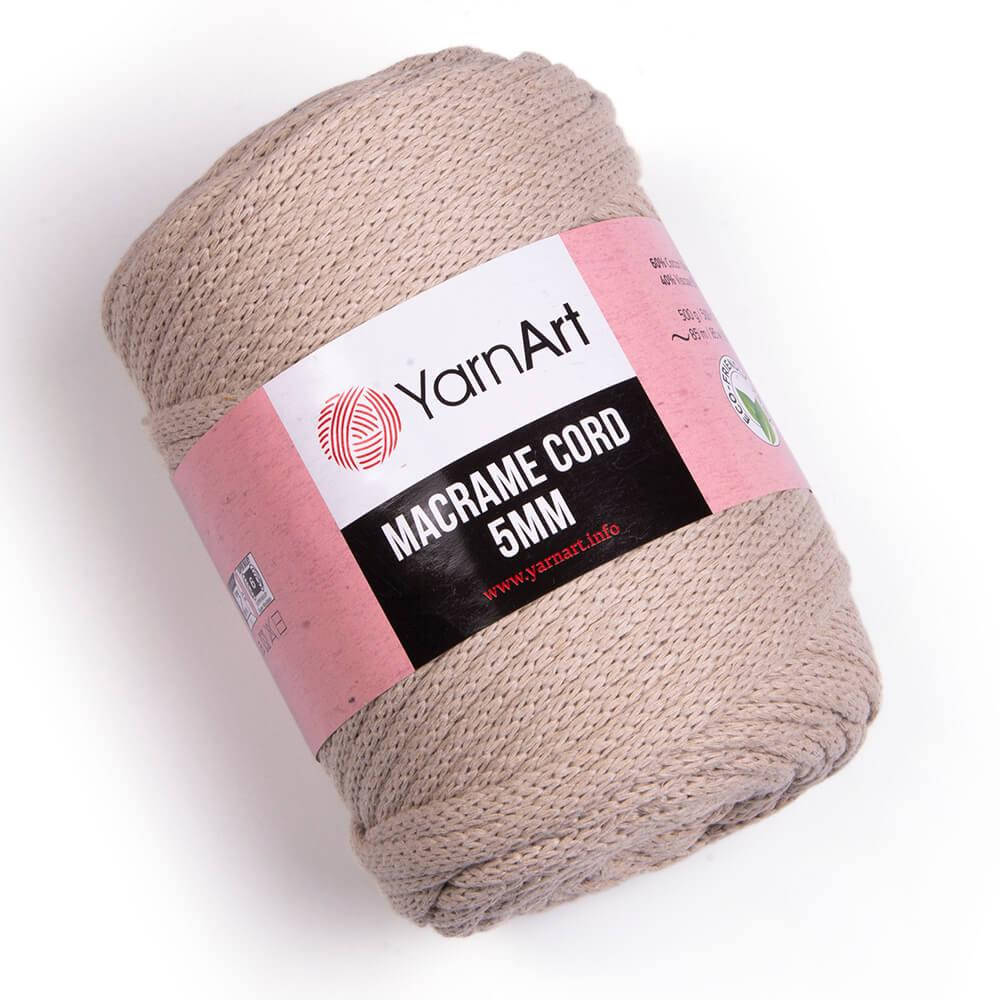 

Yarnart Macrame Cord 5 мм № 753 беж