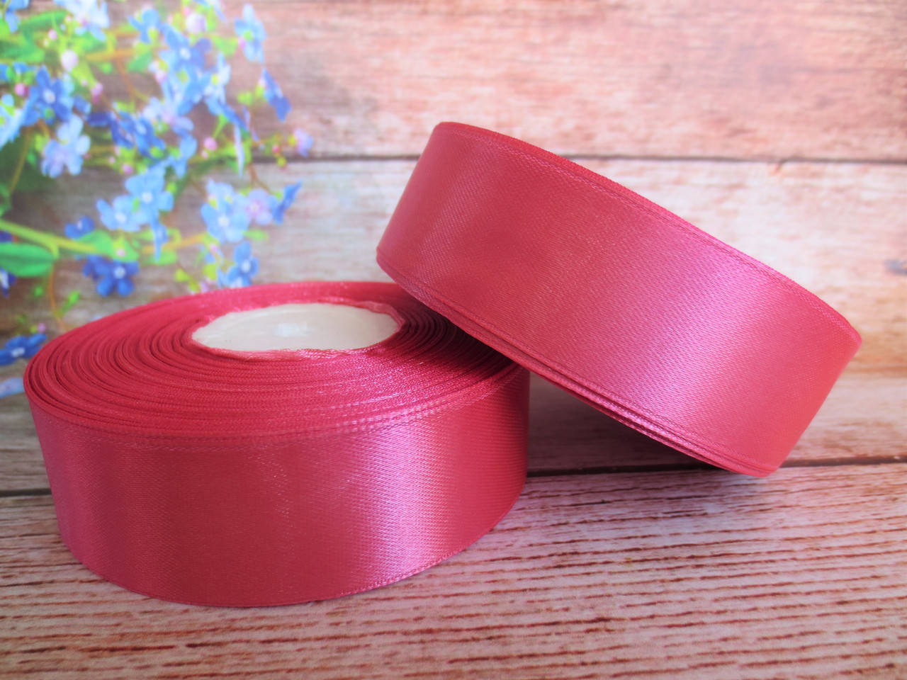 

Атласная лента 2,5 см, цвет РОЗОВЫЙ, 33 м.