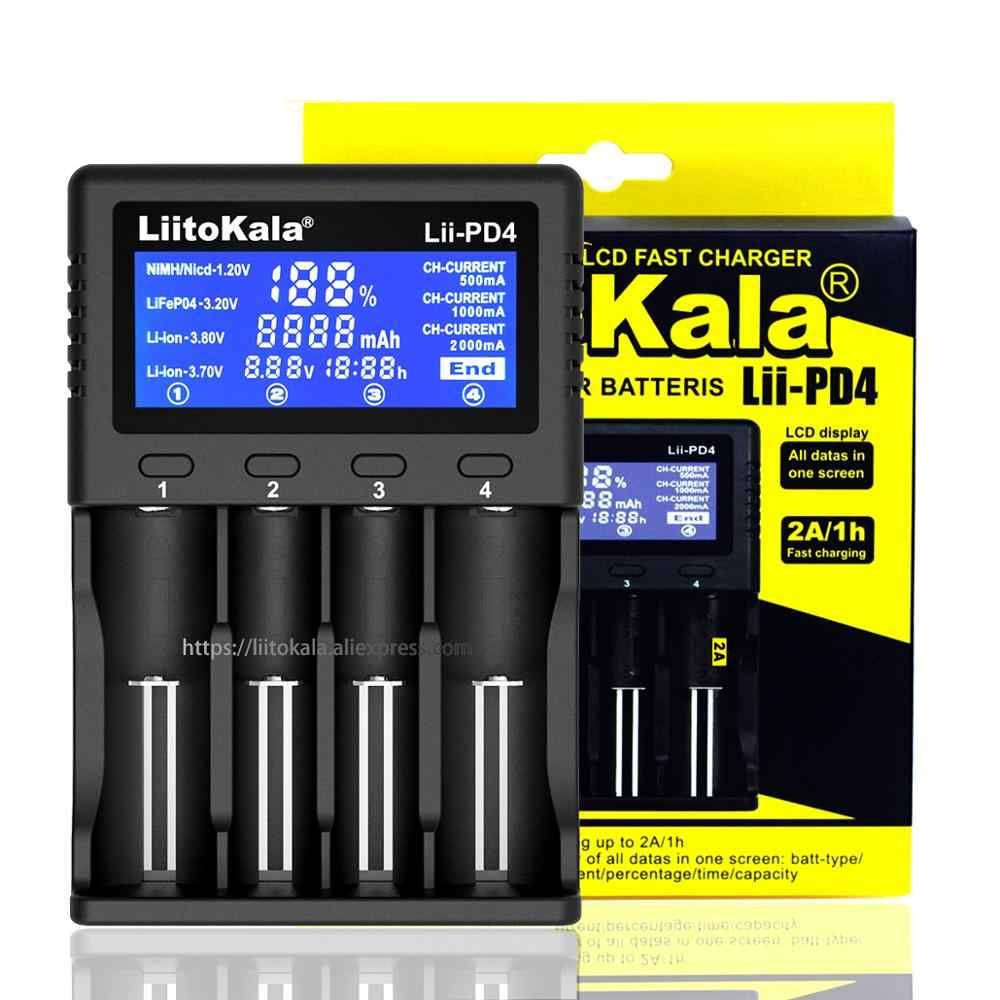 

Зарядное устройство LiitoKala Lii-PD4 для аккумуляторов 18650 26650 AA AAA + БП (Lii-PD4)