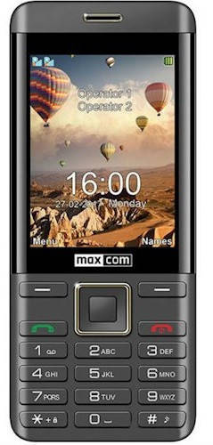 

Телефон Maxcom MM236 Black-Gold, Черный
