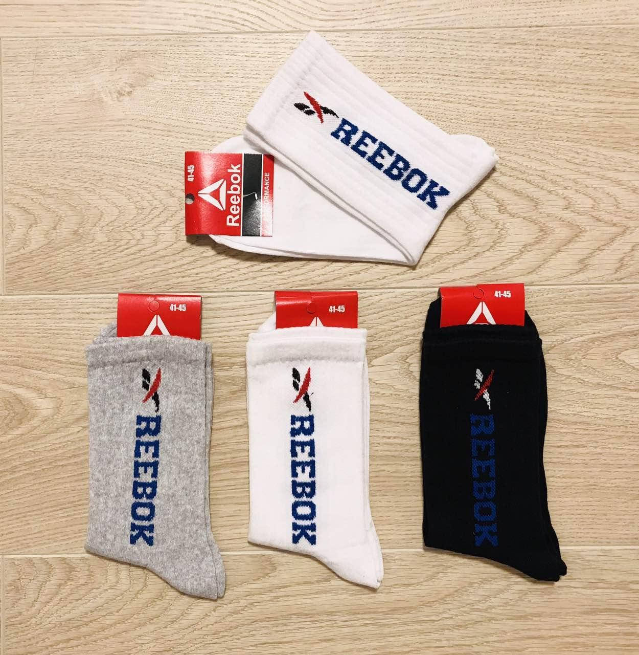 

Мужские носки демисезонные спортивные хлопок высокие Reebok Турция размер 41-45