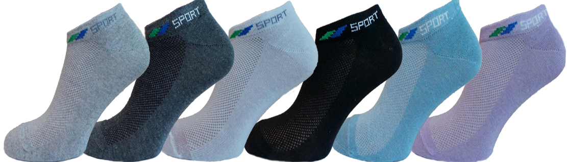 

Носки женские летние короткие спорт сетка Lomani р.36-40