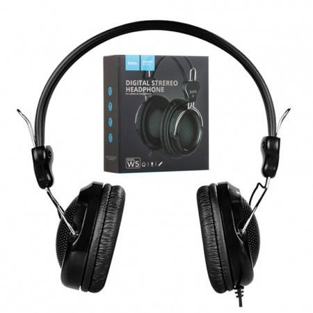 

Провідні навушники HOCO W5 Manno з мікрофоном з регульованою головкою, Черный