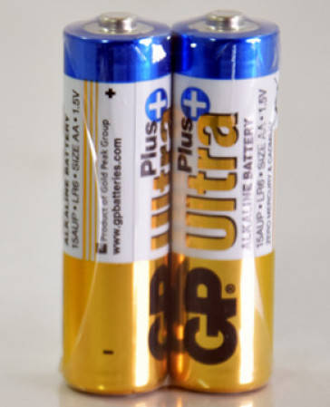 

Батарейка LR6/AA GP Ultra Plus щелочная (2шт. в плёнке) 15AUP-2S2
