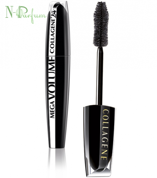 

Тушь для ресниц L`Oreal Paris Mega Volume Collagene 24h Супер черный 9 мл