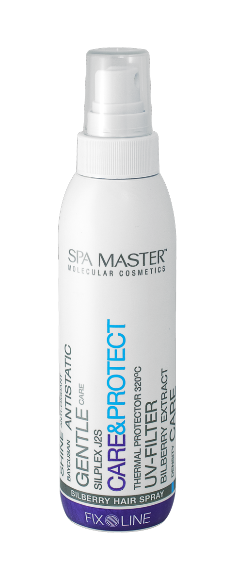 

Спрей для защиты волос 320°С с черникой, касторовым маслом и Baycusan® SPA Master