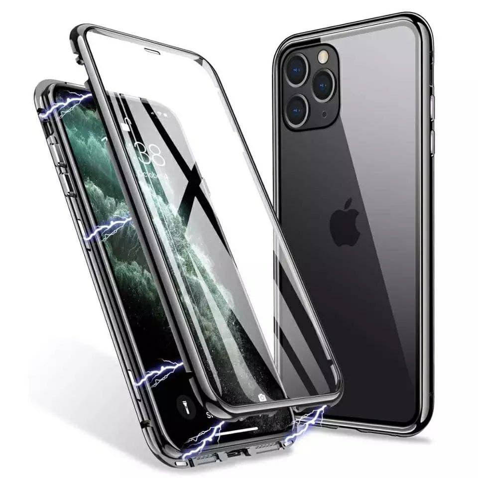 

Магнитный чехол с защитным стеклом для iPhone 11 Pro цвет Черный