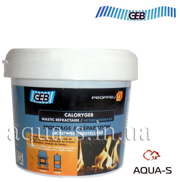 

Мастика огнеупорная GEB Calorygeb (600 г.) для дымоходов и топок (Франция)