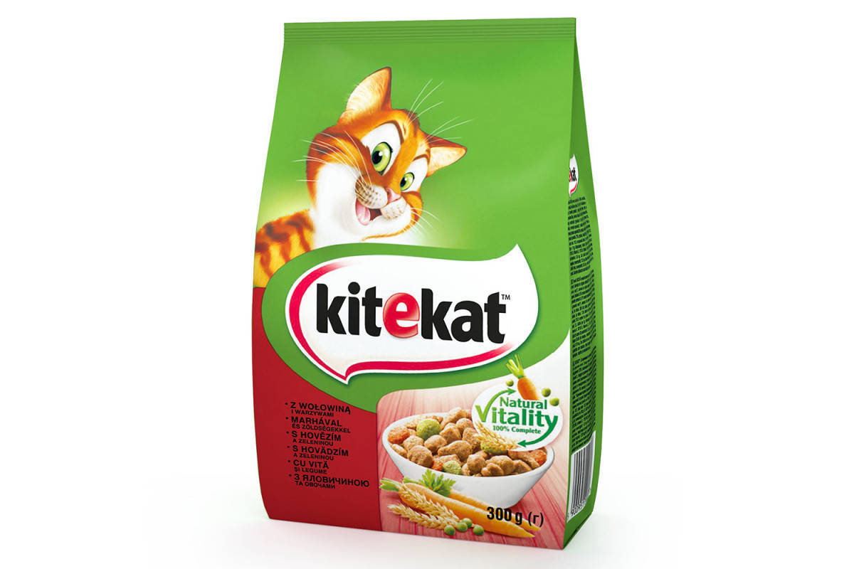 

Сухой корм Kitekat для кошек, говядина с овощами, 300 г