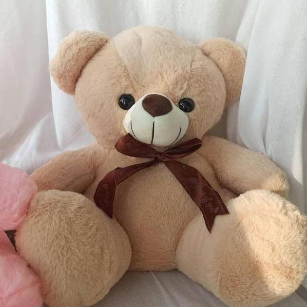 

Игрушка подушка плед Медведь 3 в 1 Бежевый