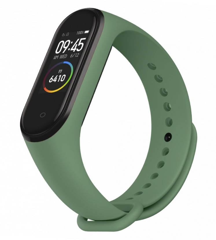 

Ремешок mi band 4 ремешок к браслету Mi Band 3 силиконовый хаки