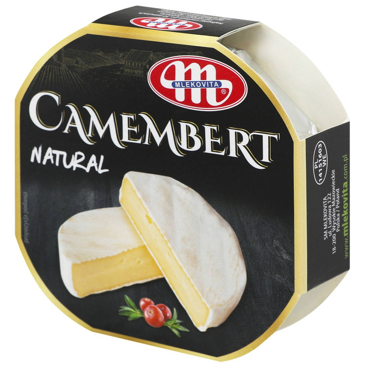 

Сыр Mlekovita Камамбер 51% коровье молоко 120г Camambert Natural