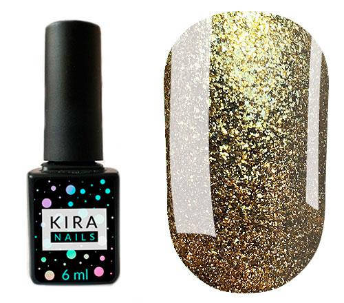 

Гель-лак Kira Nails 24 Karat №004 (золото с большим количеством блесток), 6 мл