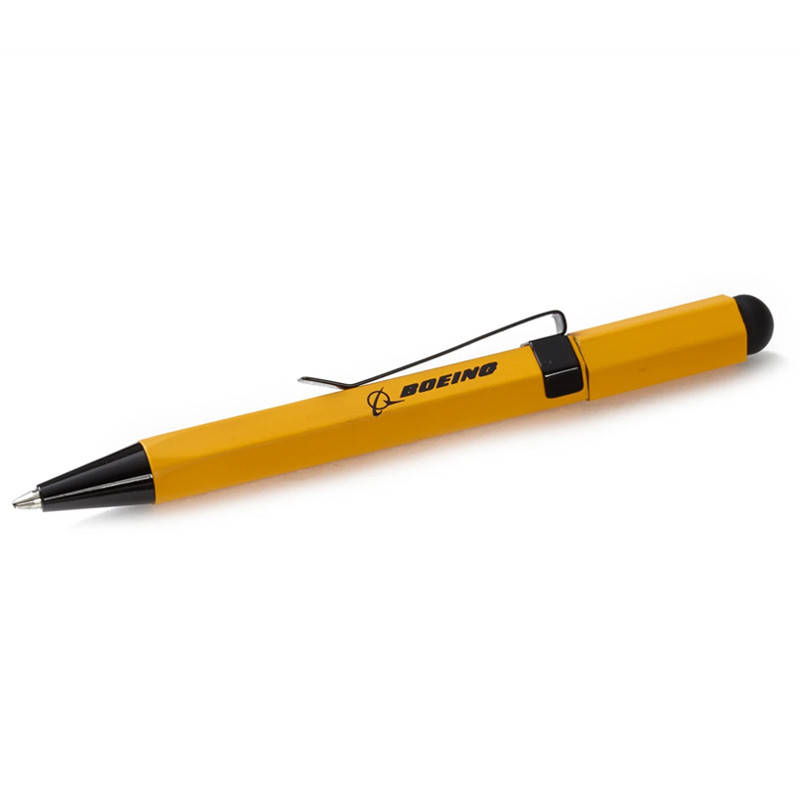 

Ручка Boeing™ Mini Hexagonal Twist-Action Ballpoint Pen/Stylus, жёлтый