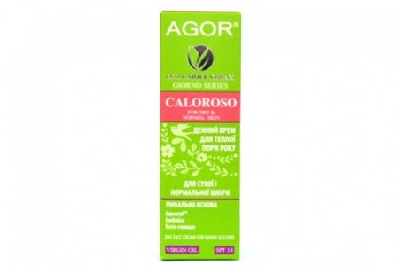 

Крем дневной CALOROSO от Agor для сухой и нормальной кожи с SPF-фильтром. 50 мл