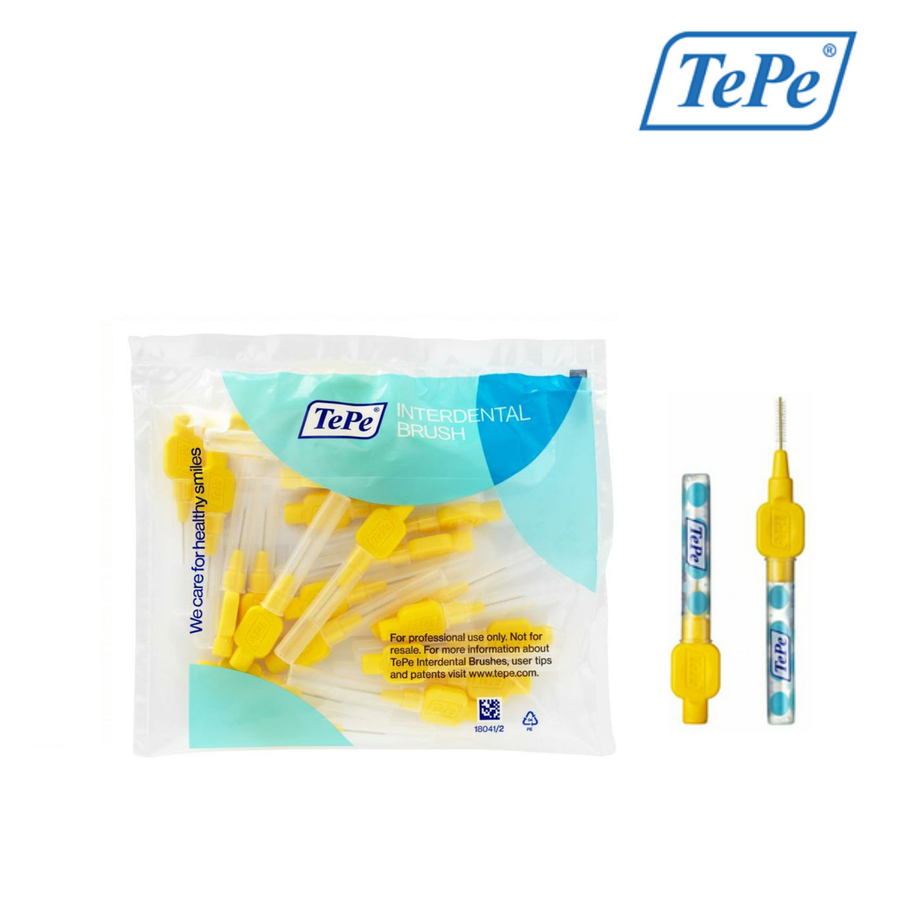 

Межзубная щетка TePe Original, желтая (0,7 мм), 25 шт.