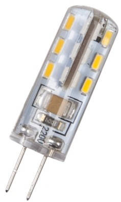 

Лампа светодиодная 220v 2.5w G4 силикон АС 3000K LEDEX (100448)